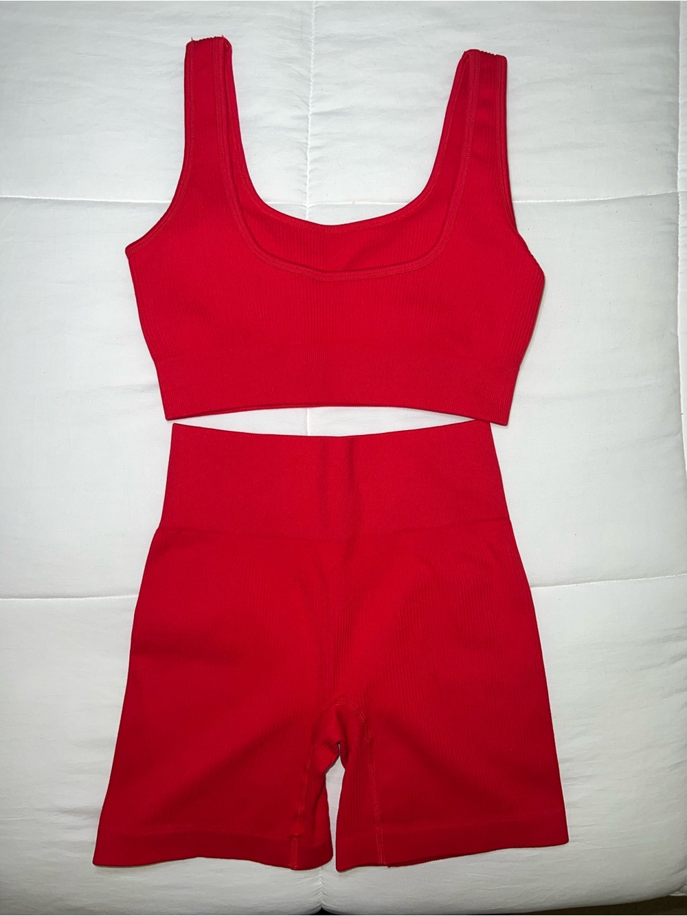 Seamless Ribbed workout set - Picture 2 of 4